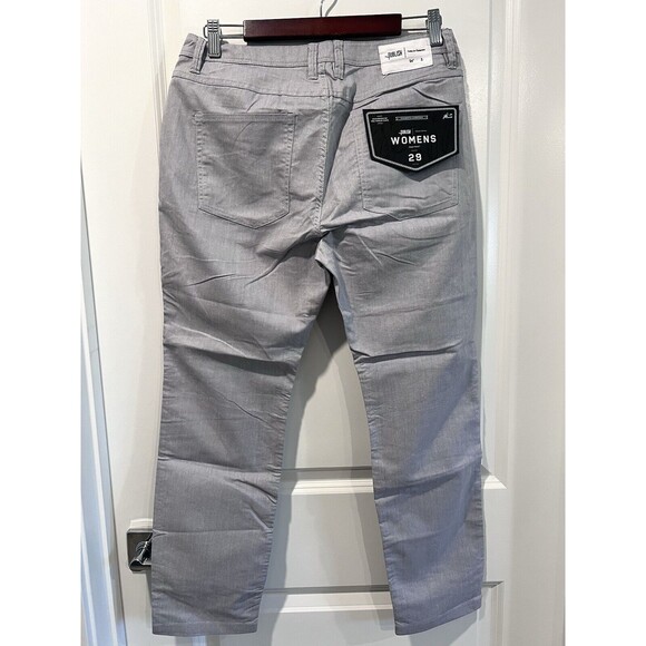 Publish Pants Women Size 29 Light Grey Cotton Straight Leg Mid Rise Relaxed - Picture 7 of 10